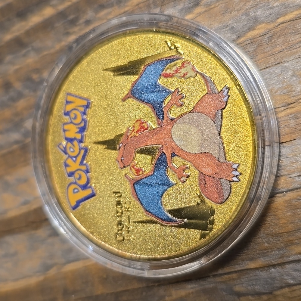 Pokemon Charizard Gold Collectible Coin